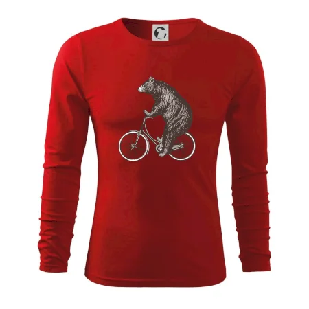 Medveď na bicykli