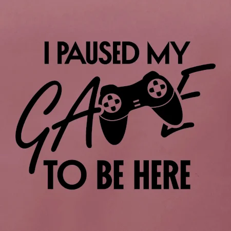 I paused my game to be here