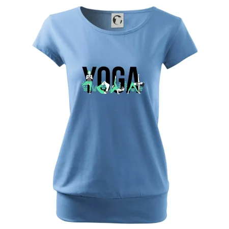 Yoga nápis farebný