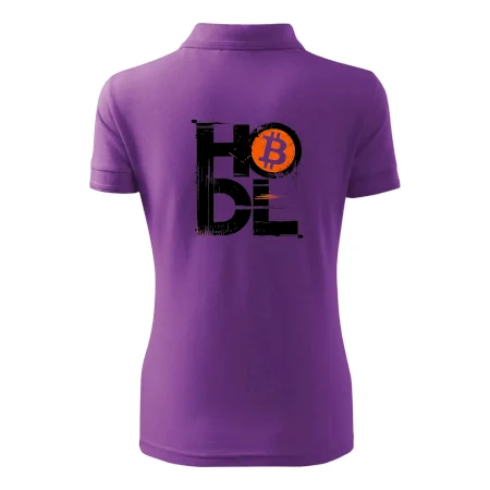 Hodl velký nápis a logo BTC