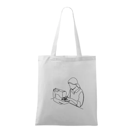 Krajčírka a šijací stroj jedným ťahom