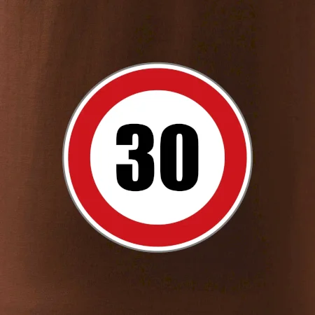 Dopravná značka - obmedzenie rýchlosti 30