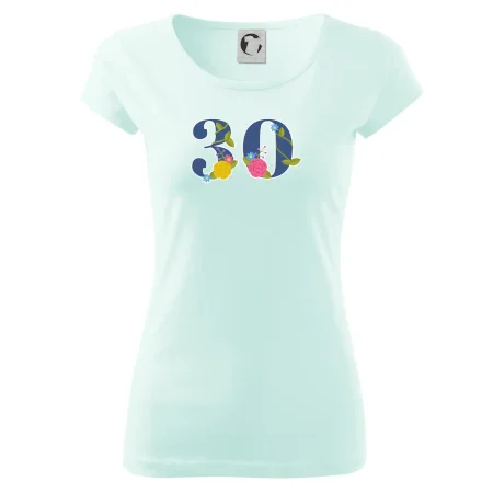 Kvetinové číslo kreslené - 30