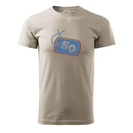 50 na krku štítok