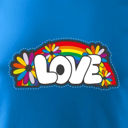 Love s dúhou v pozadí