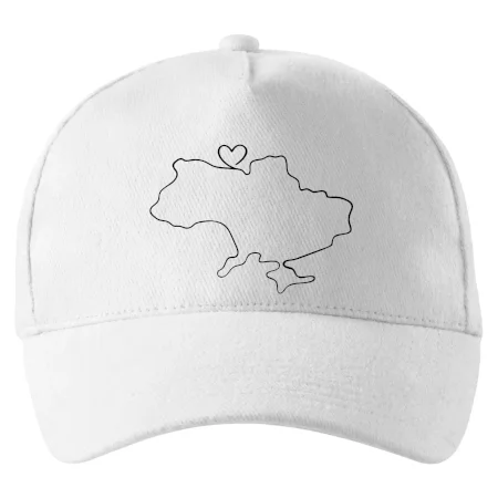 Mapa Ukrajiny - srdce