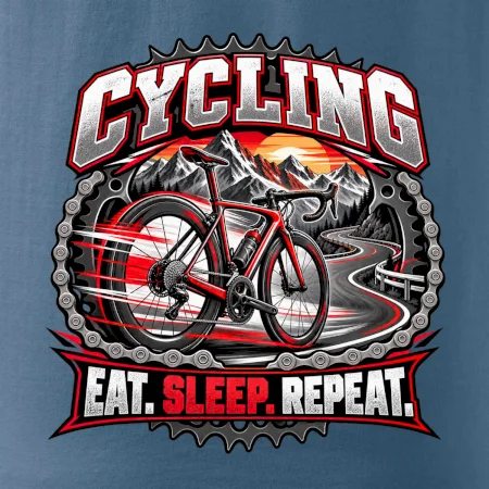 Bicykel medzi horami eat sleep repeat