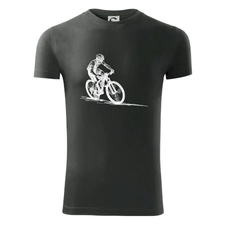 MTB kreslený cyklista