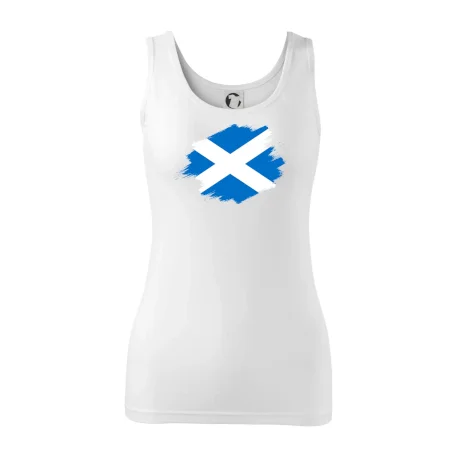 Škótska vlajka kreslená štetcom