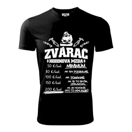 Hodinová mzda zvárač