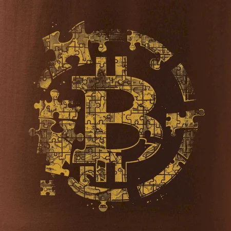 Logo bitcoin puzzle