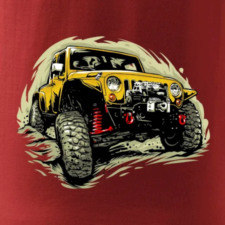 Žltý offroad s navijakom
