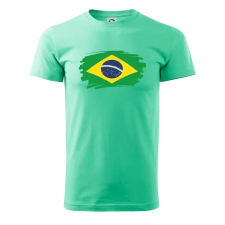 Brazília vlajka štetkou