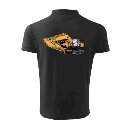 Žltý bager z boku
