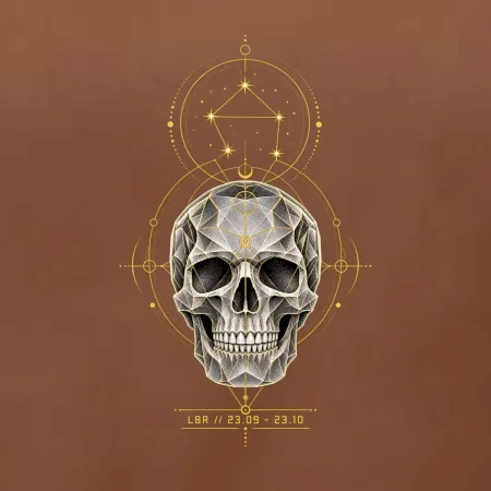 Váhy Astrologická geometrická lebka