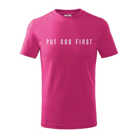 Put God first slabý nápis