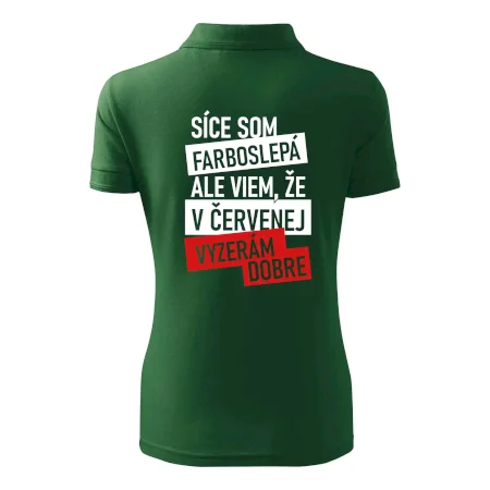 Síce som farboslepá, ale viem, že v červenej vyzerám dobre