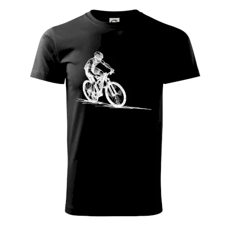 MTB kreslený cyklista
