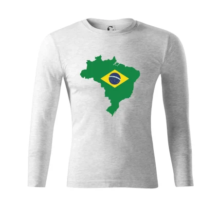 Brazília vlajka v mape