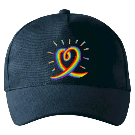 Srdce pride dúha kreslená