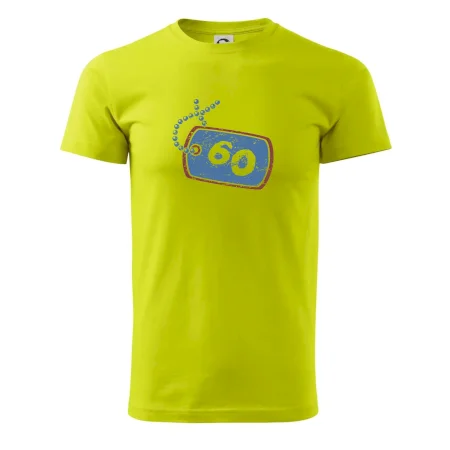60 na krku štítok