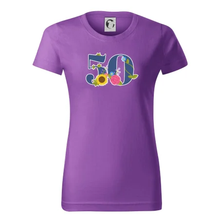 Kvetinové číslo kreslené - 50