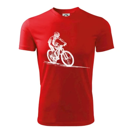 MTB kreslený cyklista