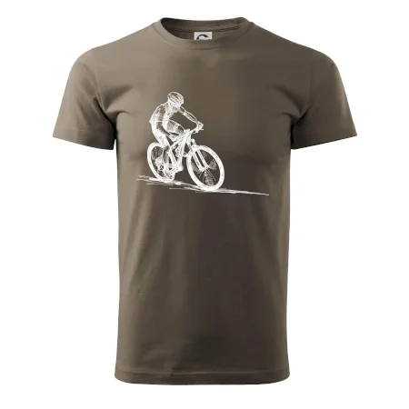 MTB kreslený cyklista