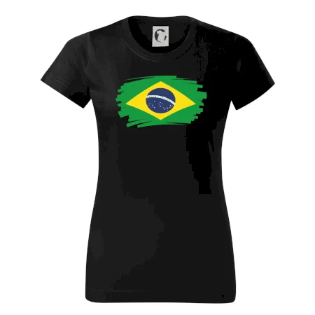 Brazília vlajka štetkou