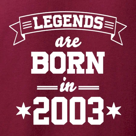Legends are born in 2003
