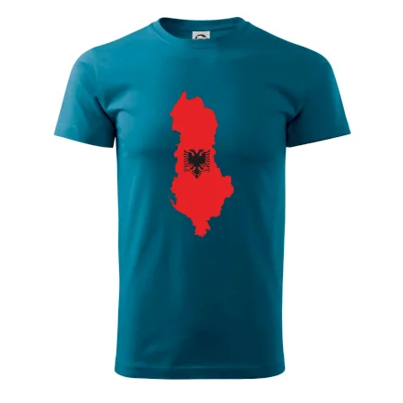 Albánsko mapa a znak