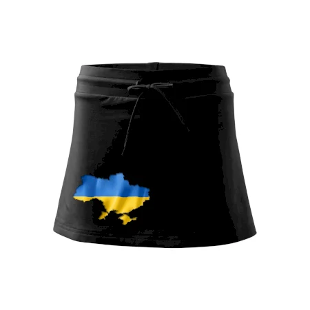 Ukrajina vlajka mapa