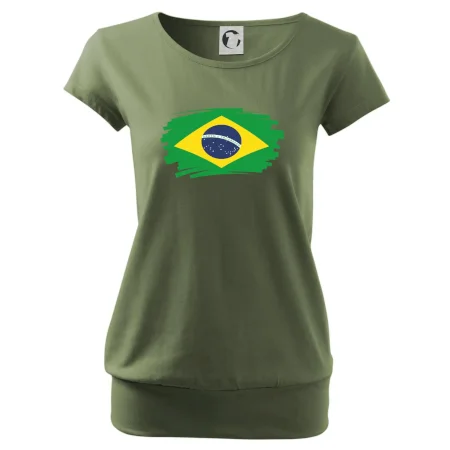 Brazília vlajka štetkou