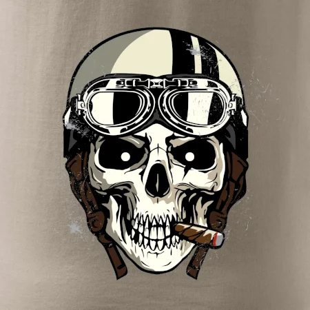 Motorkárska helma a cigara