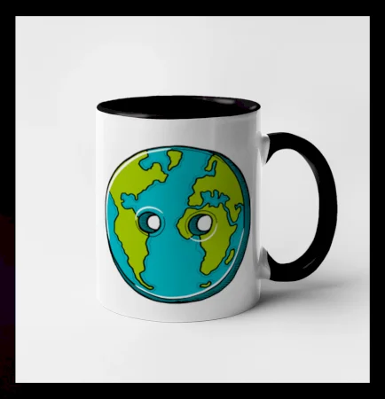 Planéta krajiny gombík (Pecka design)