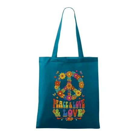 Peace and love - na výšku s květy