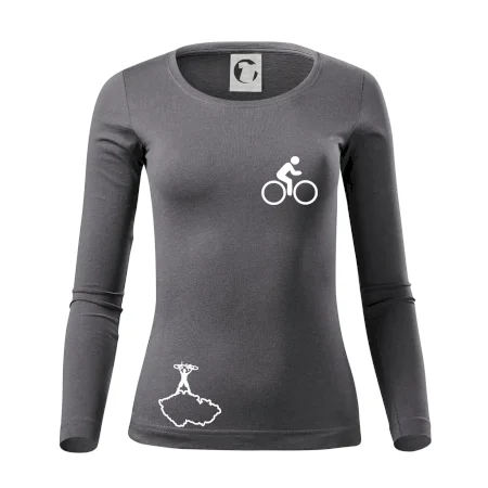 Mapa ČR + kolo na prsu