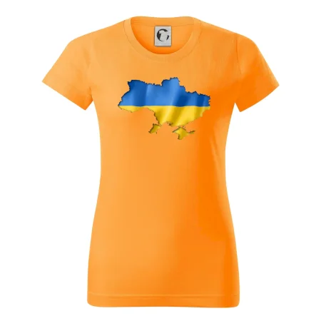Ukrajina vlajka mapa