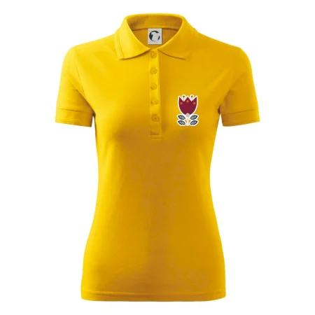 Folklór na prsníku kvetina štvorlistá