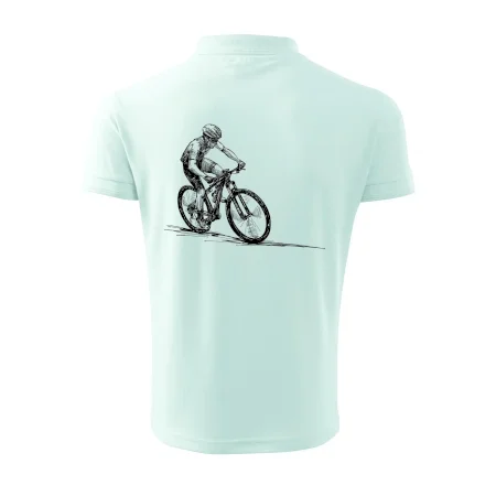 MTB kreslený cyklista