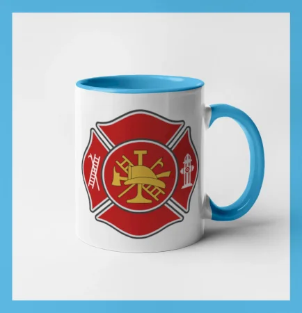 Fire department logo červené