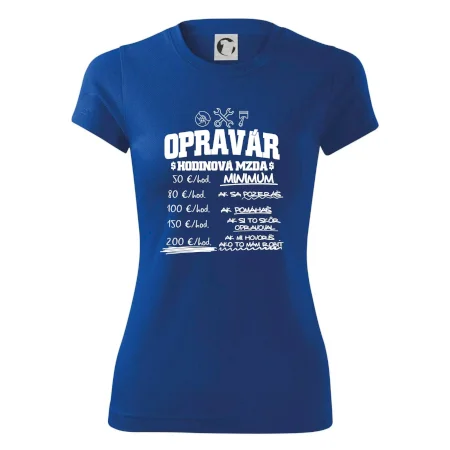 Hodinová mzda - opravár