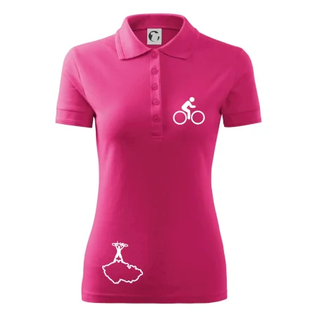 Mapa ČR + kolo na prsu