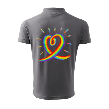Srdce pride dúha kreslená