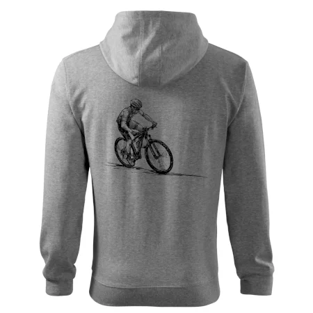 MTB kreslený cyklista