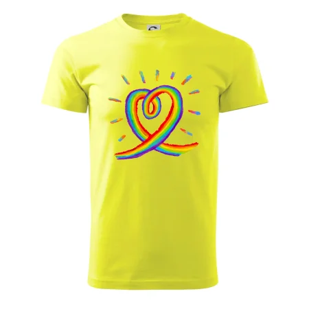 Srdce pride dúha kreslená