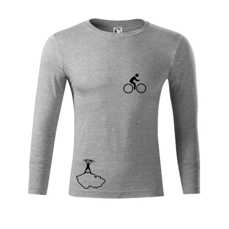 Mapa ČR + kolo na prsu