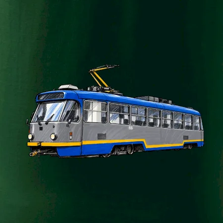 T3R SLF modrošedá kresba fixem