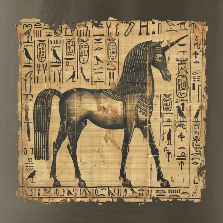 Egyptské hieroglyfy jednorožec