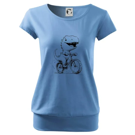 Roztomilý Dinosaurus na bicykli